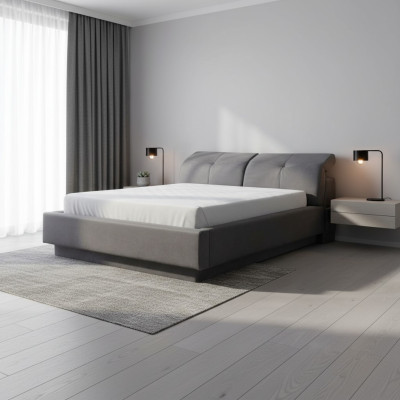 Diseño de cama cama doble Material Madera Camas tapizadas Muebles de dormitorio 160x200