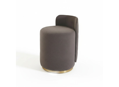 Silla de diseño lujo otomana tocador taburete silla redonda acolchada banco