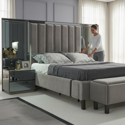 Muebles 2x mesitas de noche de madera mesas consola mesas auxiliares conjunto de dormitorio