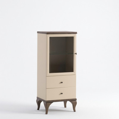 Muebles de salón de vidrio armario armarios aparador beige vitrina muebles madera