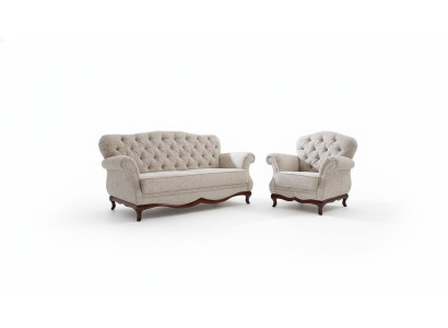 Cojín de asiento Chesterfield Conjunto de sofás, sofá, sofá 2 piezas. Sofás sofás 3+1.