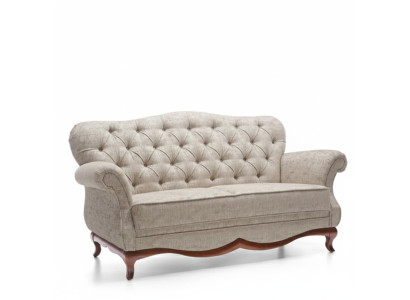 Sofá Chesterfield de dos plazas Muebles de sala de estar Textil Cojín de asiento