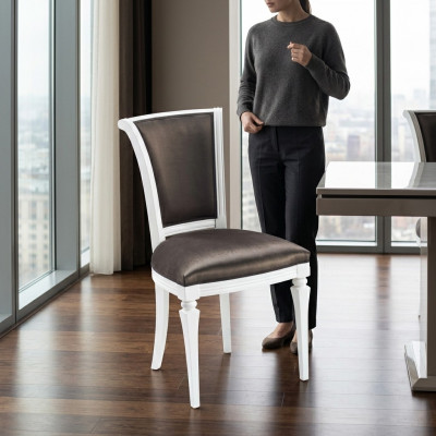 Sillas de hotel Sillones cualitativos Silla Muebles de lujo de madera Mobiliario elegante