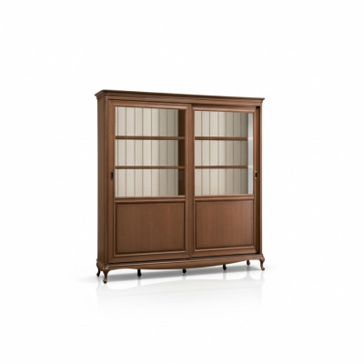Librería Aparador Muebles clásicos Estantes de madera Vitrina Armario