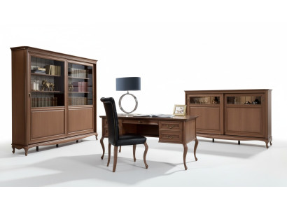Muebles de oficina Estantería Escritorio Cómoda Silla Vitrina Juego completo de 4 piezas.