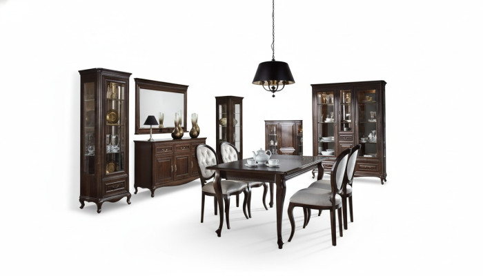 9 piezas de comedor set aparador espejo vitrina armario