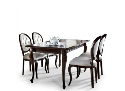 Mesa de comedor Muebles de comedor Mesas 130x100 Mesa marrón Mesa de madera Madera