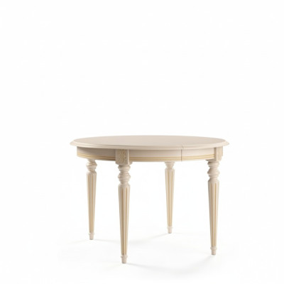 Mesas redondas de madera, muebles de comedor. Mesa clásica redonda. Nuevo.