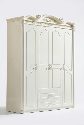 Clásico armario de ropa blanco armario armarios dormitorio madera nuevo