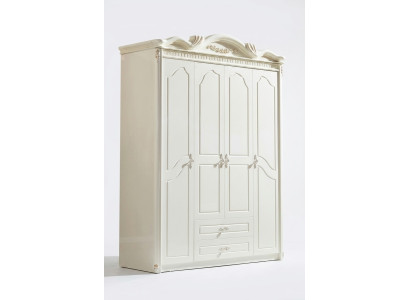 Clásico armario de ropa blanco armario armarios dormitorio madera nuevo