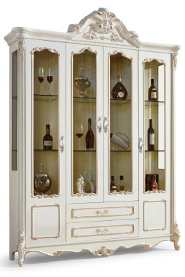 Vitrinas gabinetes vitrinas de madera muebles de lujo para la sala armario barroco