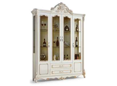 Vitrinas gabinetes vitrinas de madera muebles de lujo para la sala armario barroco