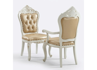Silla clásica de comedor, silla de respaldo de muebles, sillón barroco, sillas de diseño.