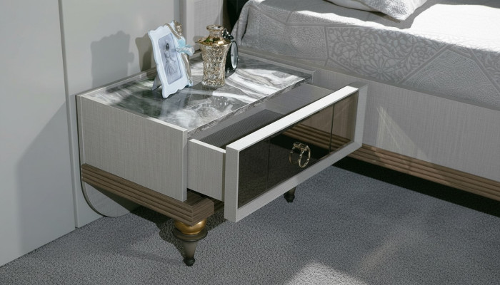 Mesa de noche de diseño de lujo Mesa auxiliar Mesas de consola de dormitorio