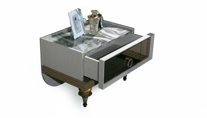 Mesa de noche de diseño de lujo Mesa auxiliar Mesas de consola de dormitorio