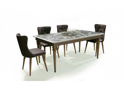 Mesa de comedor Mesa de Madera 180x100 Comedor Marrón Mesas Mesas Muebles Nuevo