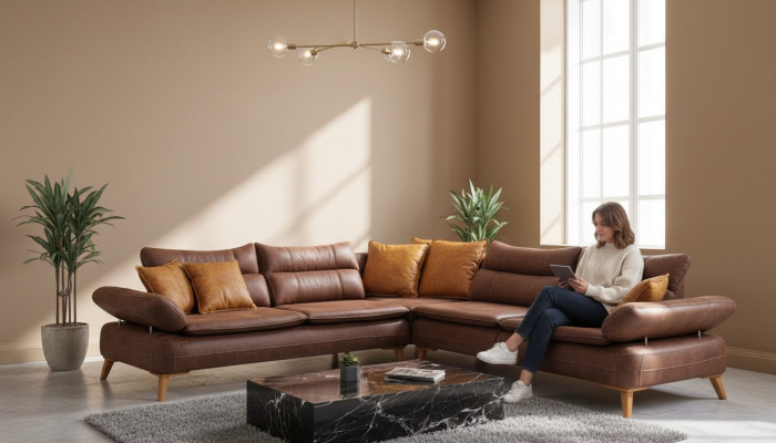 Sofá multifuncional paisaje de sala eléctrico sofá muebles sonido cuero.