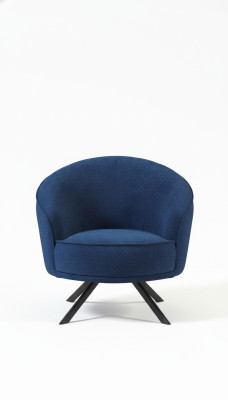 Silla de lujo de una plaza Sofá de tela Muebles tapizados Sofá Blastoff de tela
