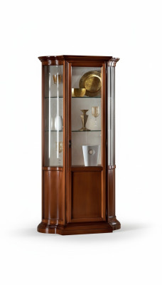 Vitrina armario de vidrio marrón muebles italianos de lujo vitrinas armarios salón