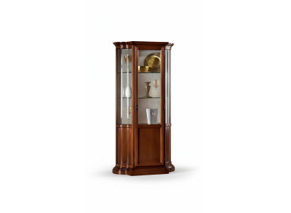 Vitrina armario de vidrio marrón muebles italianos de lujo vitrinas armarios salón