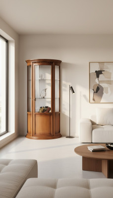 Armarios de vidrio de lujo, vitrinas marrones, muebles clásicos italianos