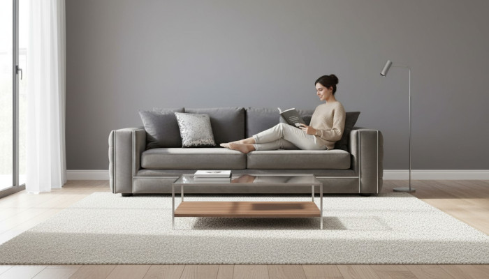 Sofá de alta calidad de 4 plazas Sofás tapizados Sofá de diseñador Sofá de lujo Chesterfield