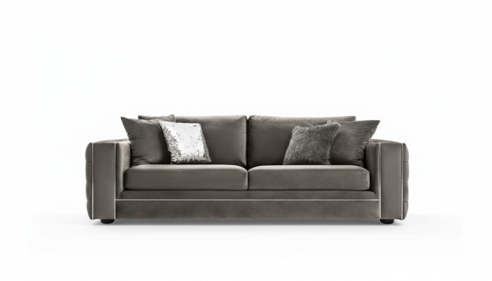 Sofá de alta calidad de 4 plazas Sofás tapizados Sofá de diseñador Sofá de lujo Chesterfield