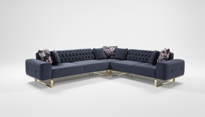 Sofá esquinero, sofá, tapicería, conjunto de muebles Chesterfield, sofá de esquina, tela.