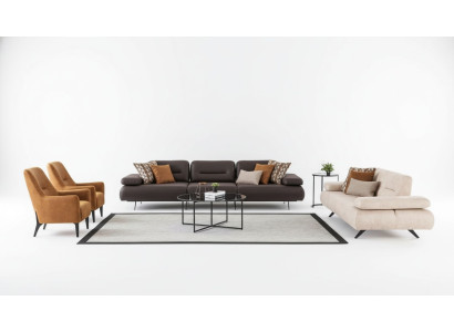 Sofá conjunto de 4+3+1+1 asientos Set diseño sofá tapizado sofá sofá moderno de lujo
