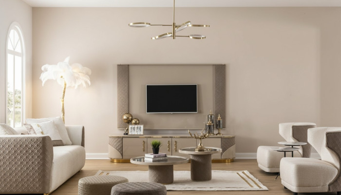 Mueble de televisión en la sala de estar, juego de sofás para la sala de estar, sofá, set de sofás, muebles.