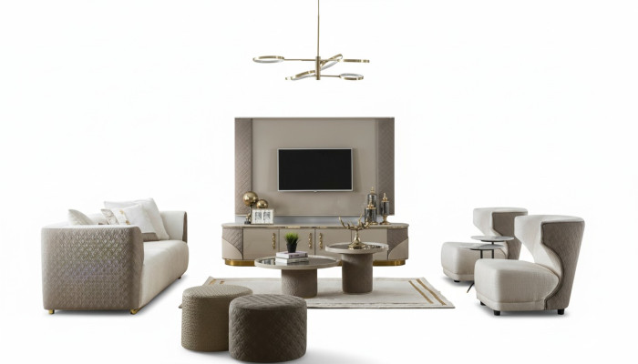 Mueble de televisión en la sala de estar, juego de sofás para la sala de estar, sofá, set de sofás, muebles.