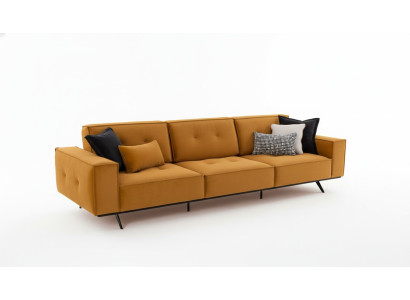 Sofá Sofá de cuatro plazas Muebles Sofás Acolchados Sofás Textil Tela Decoración