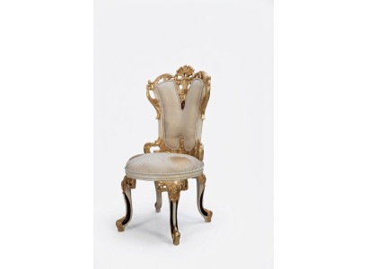 Diseño de lujo Silla de madera maciza con cojines Silla de respaldo para oficina y comedor.