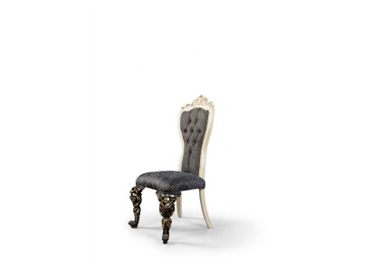 Silla de comedor de diseño clásico Chesterfield trono de lujo de un asiento
