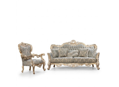 Conjunto de sofás clásicos de lujo, sillones, conjunto de sala de estar de 3+1 asientos Chesterfield.