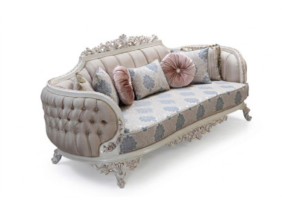 Chesterfield sofá de 3 plazas Diseñador Sofá de lujo Tela de sofás Sofás de lujo Tela Nueva