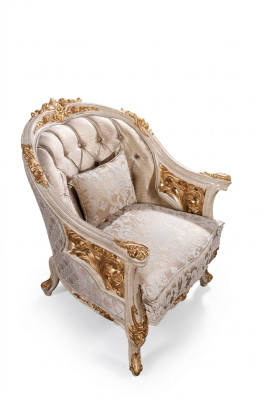 Silla Sofá Tapizado Asiento Diseñador Textil 1 Plaza Sofás Tapizados Chesterfield