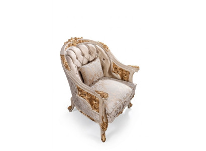 Silla Sofá Tapizado Asiento Diseñador Textil 1 Plaza Sofás Tapizados Chesterfield