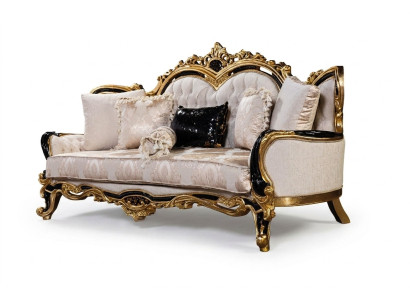 Chesterfield sofá de diseñador de 3 plazas Sofás de lujo Tapizados Sofás Tela Nueva