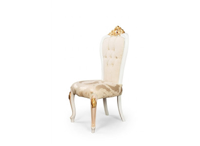 Conjunto de 4 sillas de comedor clásicas Chesterfield, set de sillas de comedor con respaldo.