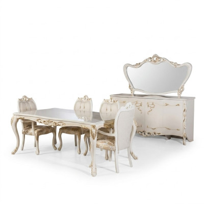 Set de comedor Mesa + 4 sillas Conjunto de sillas de comedor Conjuntos de mesas Grupo de juego 5 piezas.