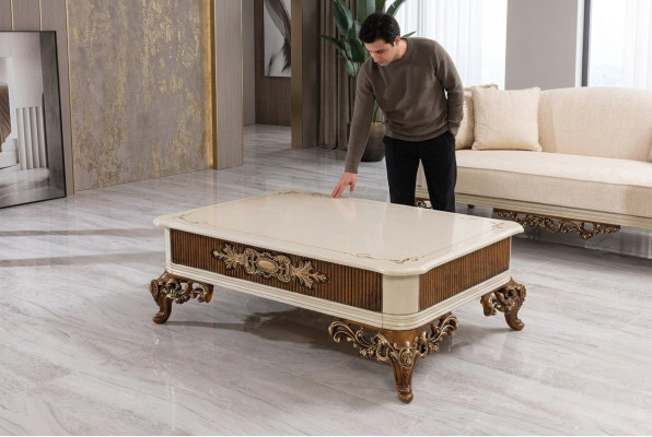 Mesa de café Mesa Mesas de café Mesa de madera Mesas Diseñador Lujo Mesa auxiliar Nuevo