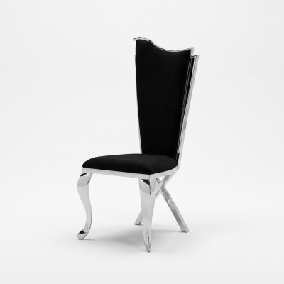 Establecer 4 sillas silla de comedor de madera de lujo comedor tela moderno sillas