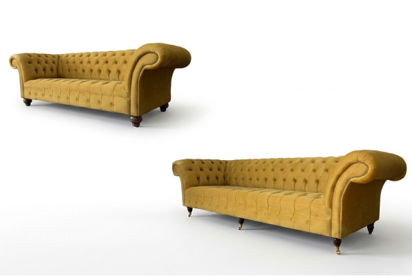 Sofá 3+2 plazas Set de sofás de diseño Sofás tapizados Chesterfield