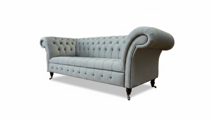 Sofá de diseñador de 3 plazas Chesterfield, sofá tapizado, sofás, muebles