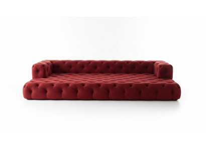 Conjunto de sofás Chesterfield Diseño Big XXL Sofá de 5 plazas Sofá tapizado Sofás
