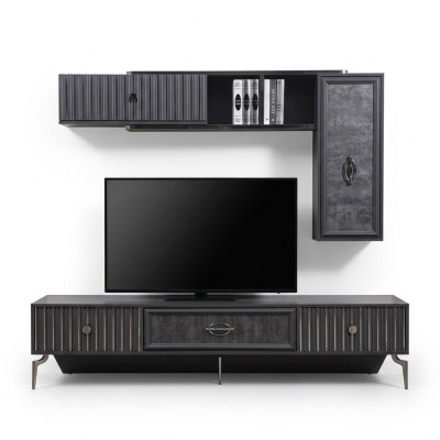 Mueble de salón de lujo, aparador de salón, estantería RTV, paredes de armario.