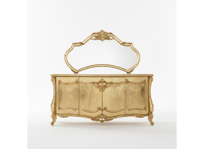 Aparador Espejo Lujo Cómoda Juego Muebles Cómodas Aparadores Oro