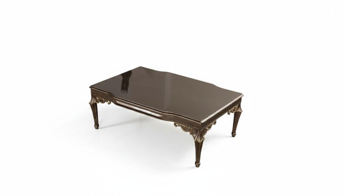 Mesa de madera Muebles Mesas de centro Mesas de madera clásicas Mesas barrocas 119x79