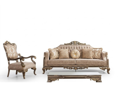 Conjunto de sofá Chesterfield con mesa de centro, juego de sofás, muebles tapizados, 5 piezas.